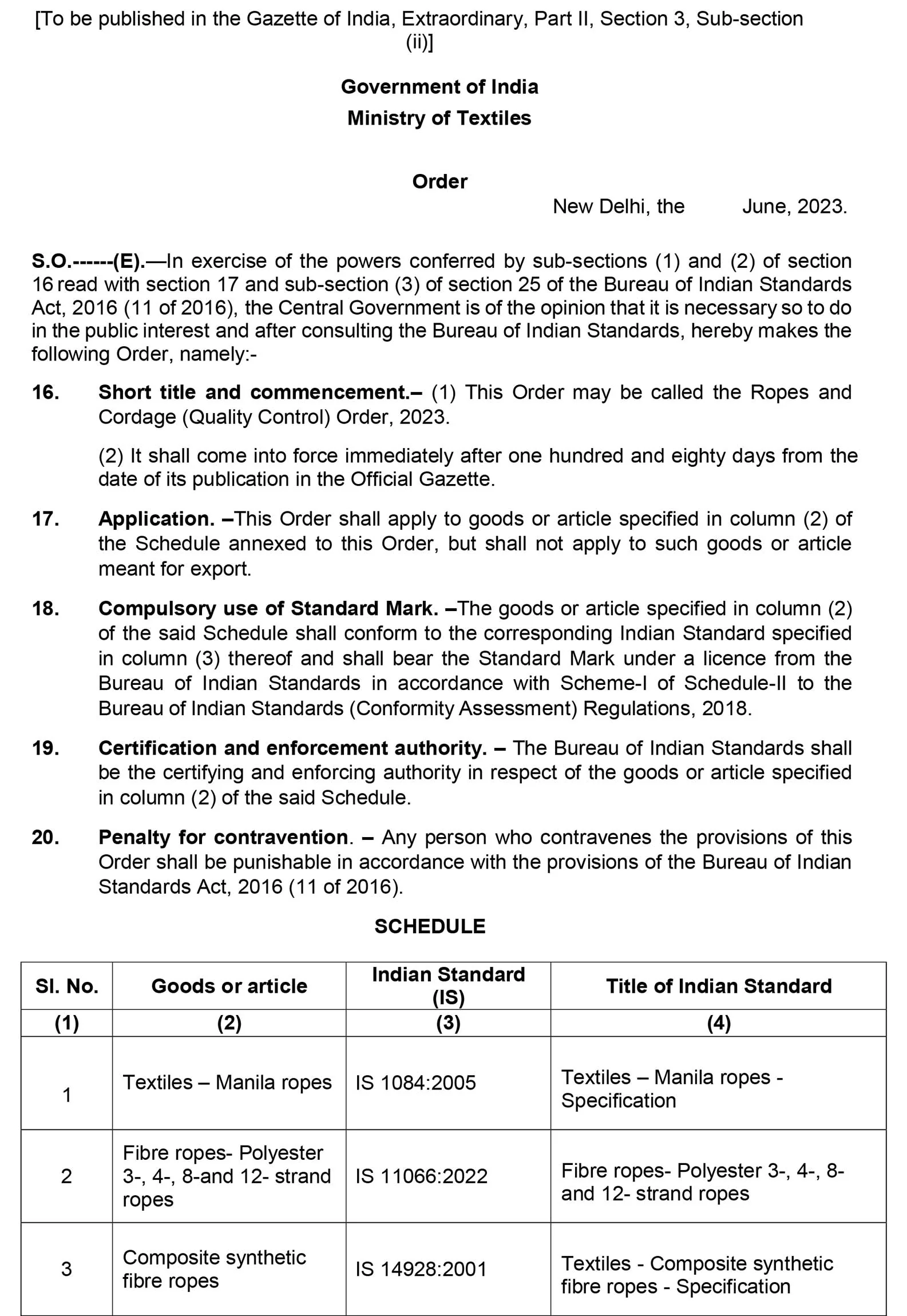 Ropes And Cordage QCO