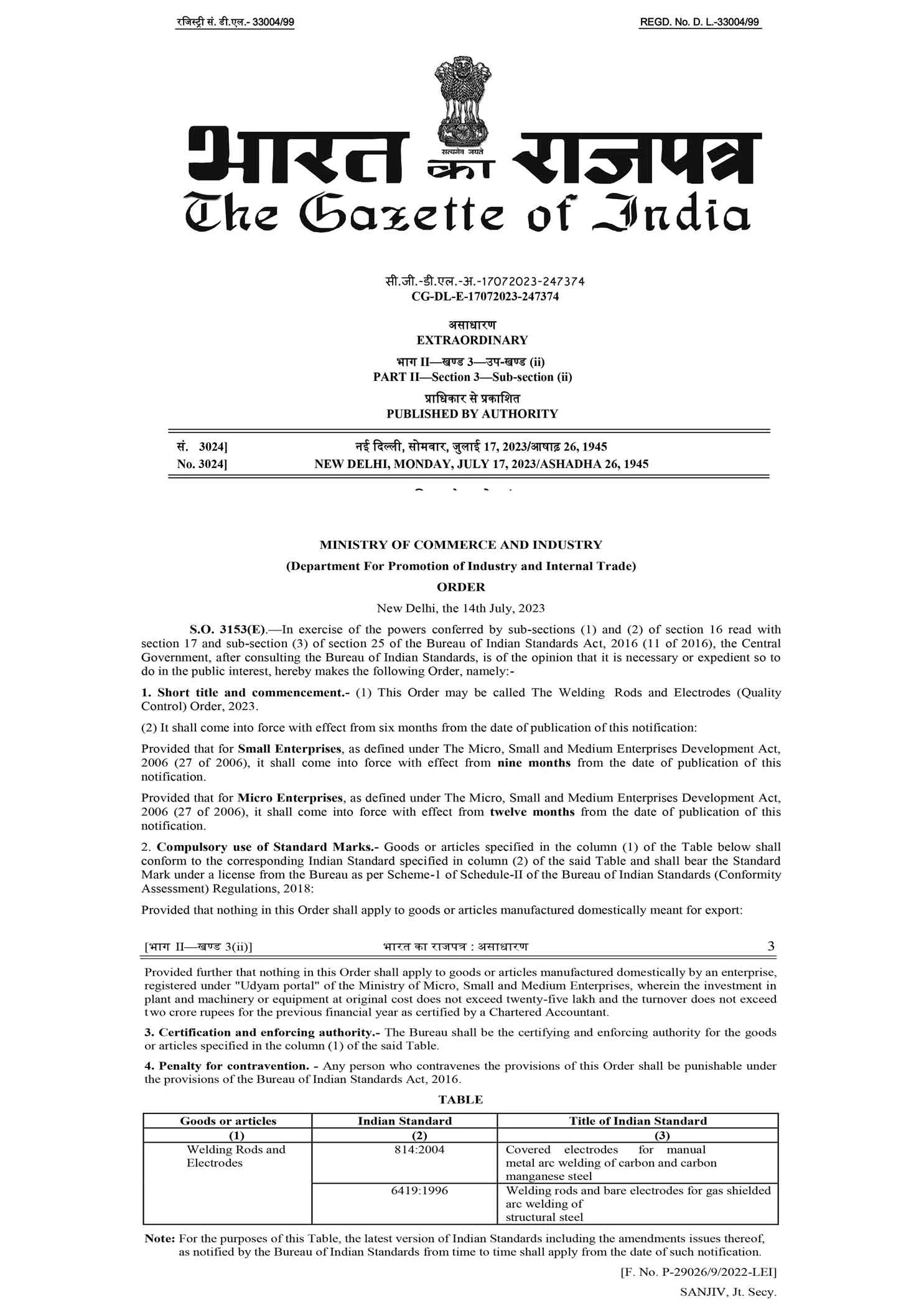 Welding Electrodes QCO